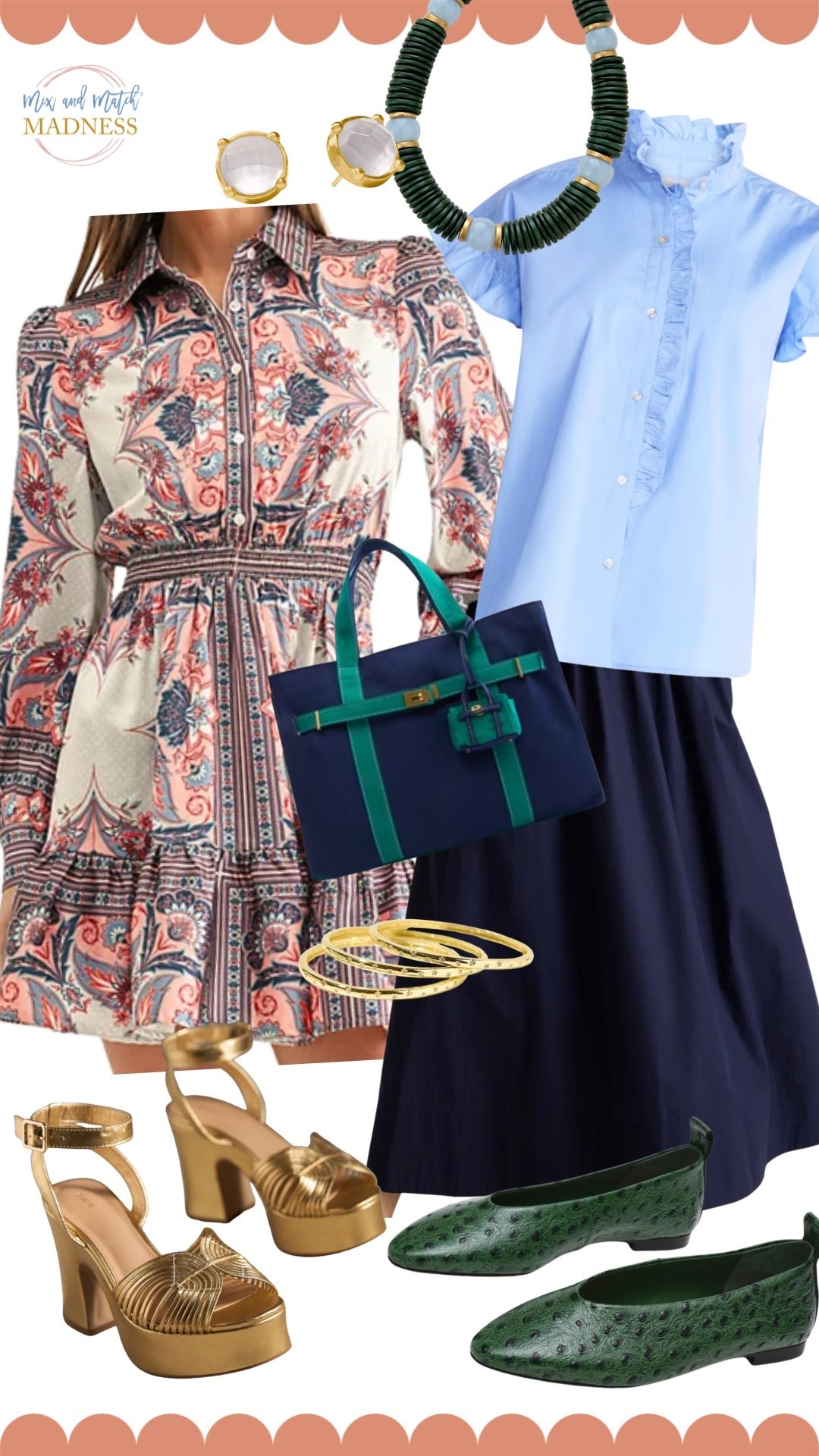 Obsessed with the dress!!! 

*code mixandmatch for 25% off Erin McDermott necklace
