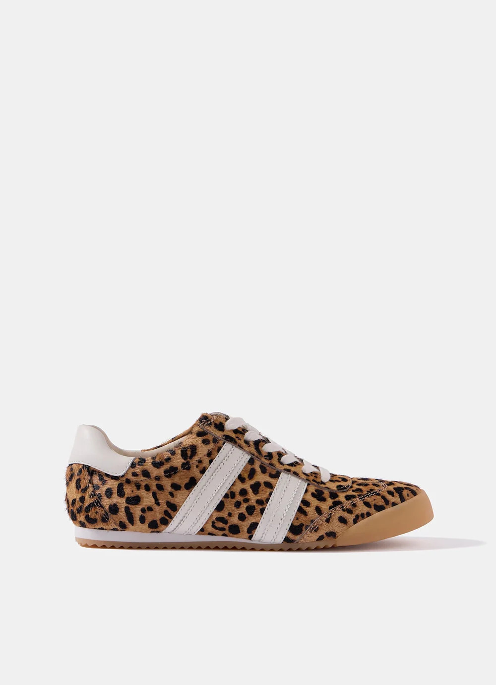 Nelle Leopard Print Textured Trainers | Mint Velvet