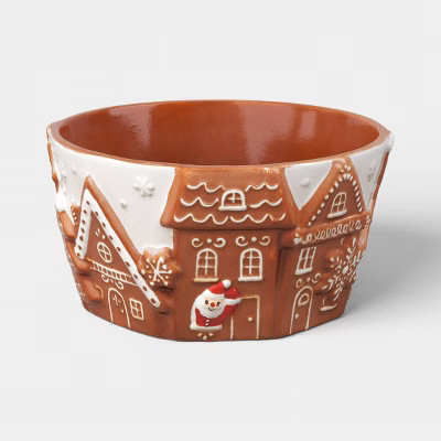 Christmas Gingerbread House Stoneware Candy Bowl - Wondershop™ | Target