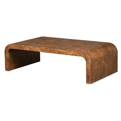 Carraway Burl Wood Coffee Table | Wayfair North America