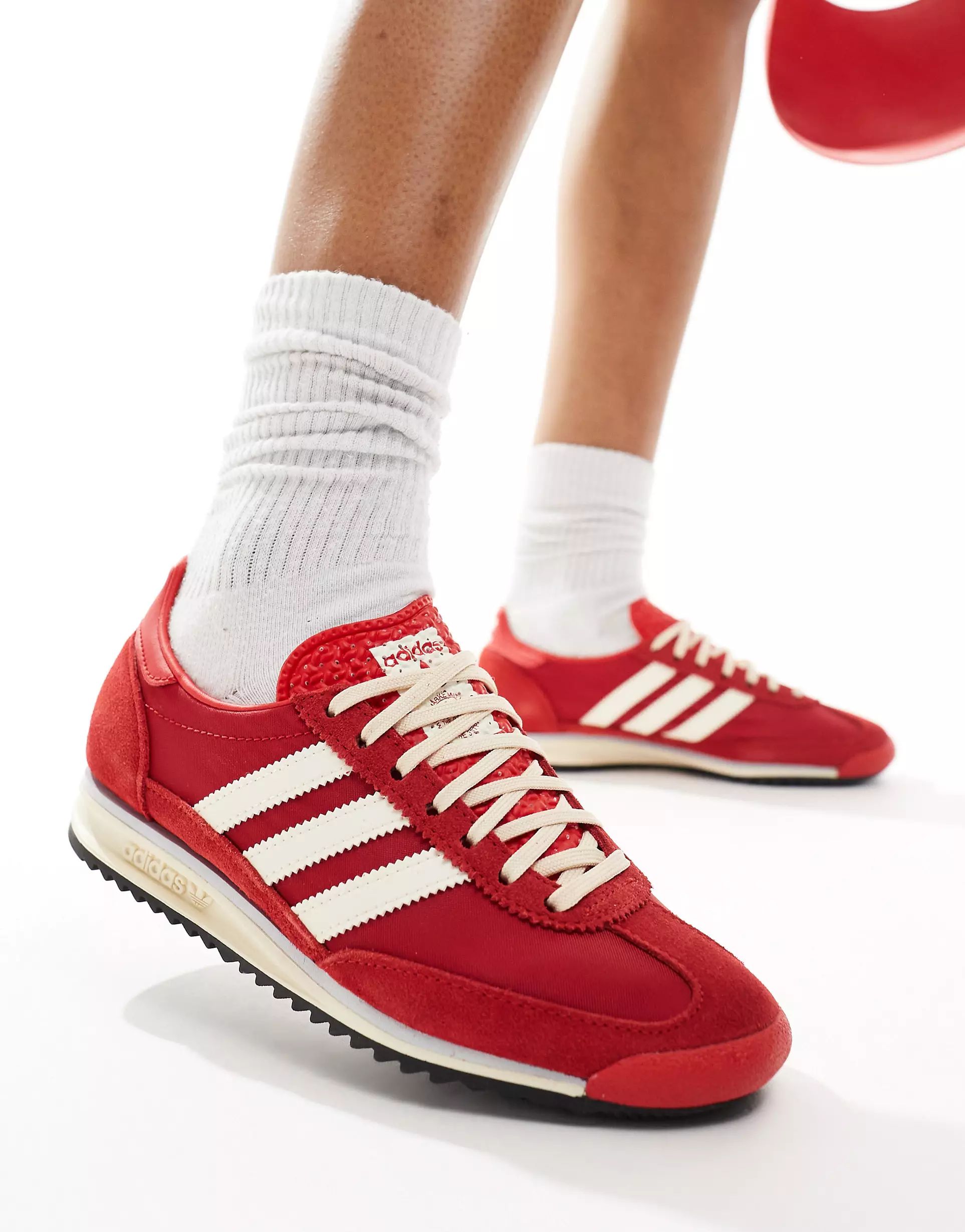 adidas Originals SL 72 OG trainers in red and cream | ASOS (Global)