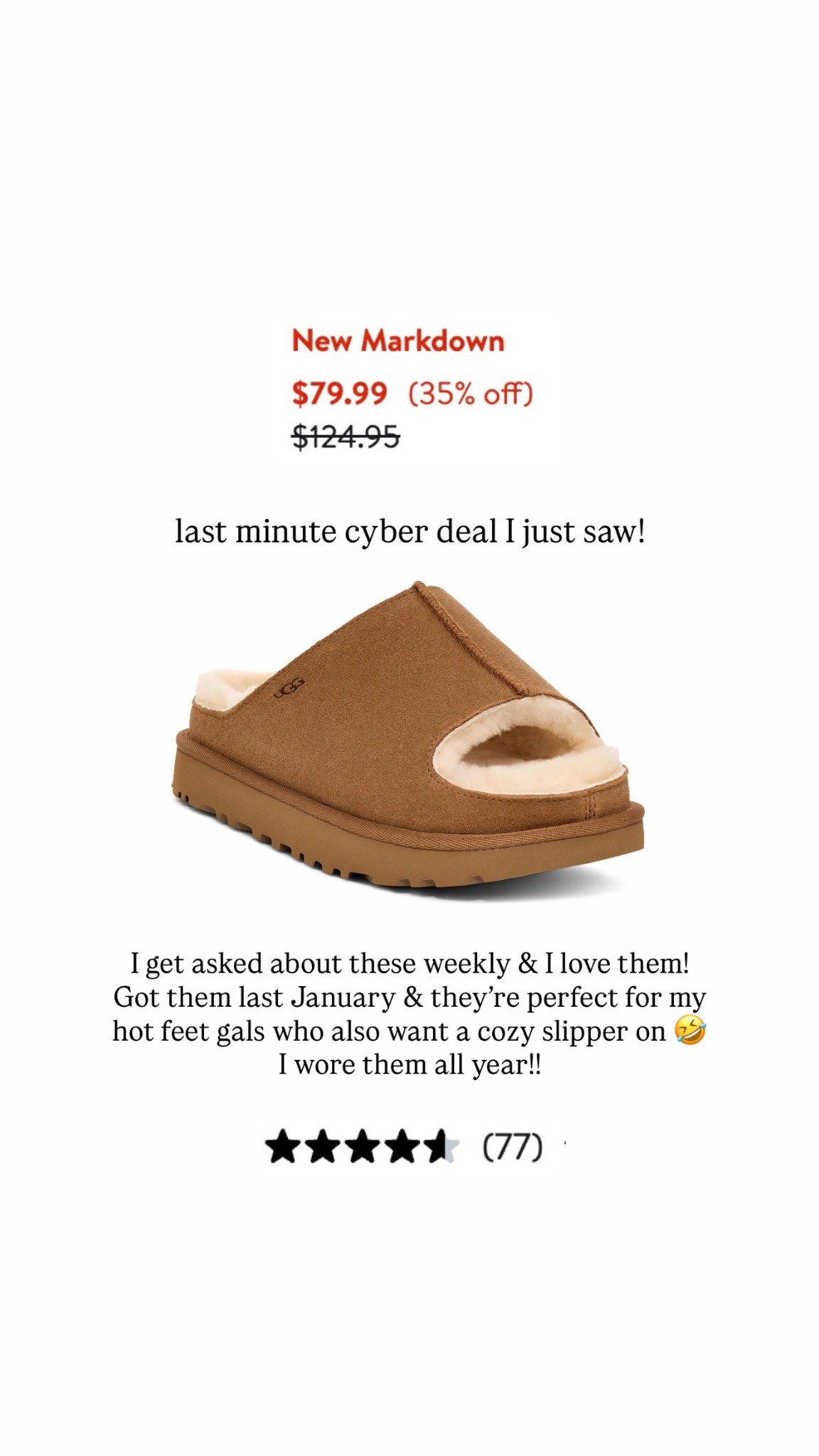 One of my faves 🤎🧸 I size up in my Uggs! 

Nordstrom sale / cyber Monday / gift ideas for her / Holley Gabrielle 

#LTKGiftGuide #LTKSaleAlert #LTKCyberWeek