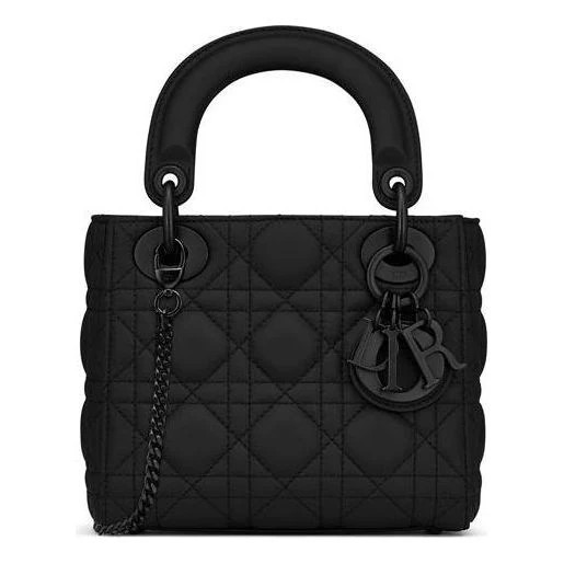 (WMNS) DIOR Mini Lady Dior Bag 'Black Ultramatte' M0505SLOI-M989 | KICKS CREW
