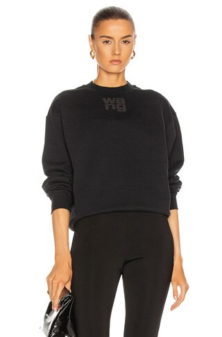 Alexander Wang SWEATSHIRT in Schwarz - Black. Size L (also in M, S, XS). | FWRD 