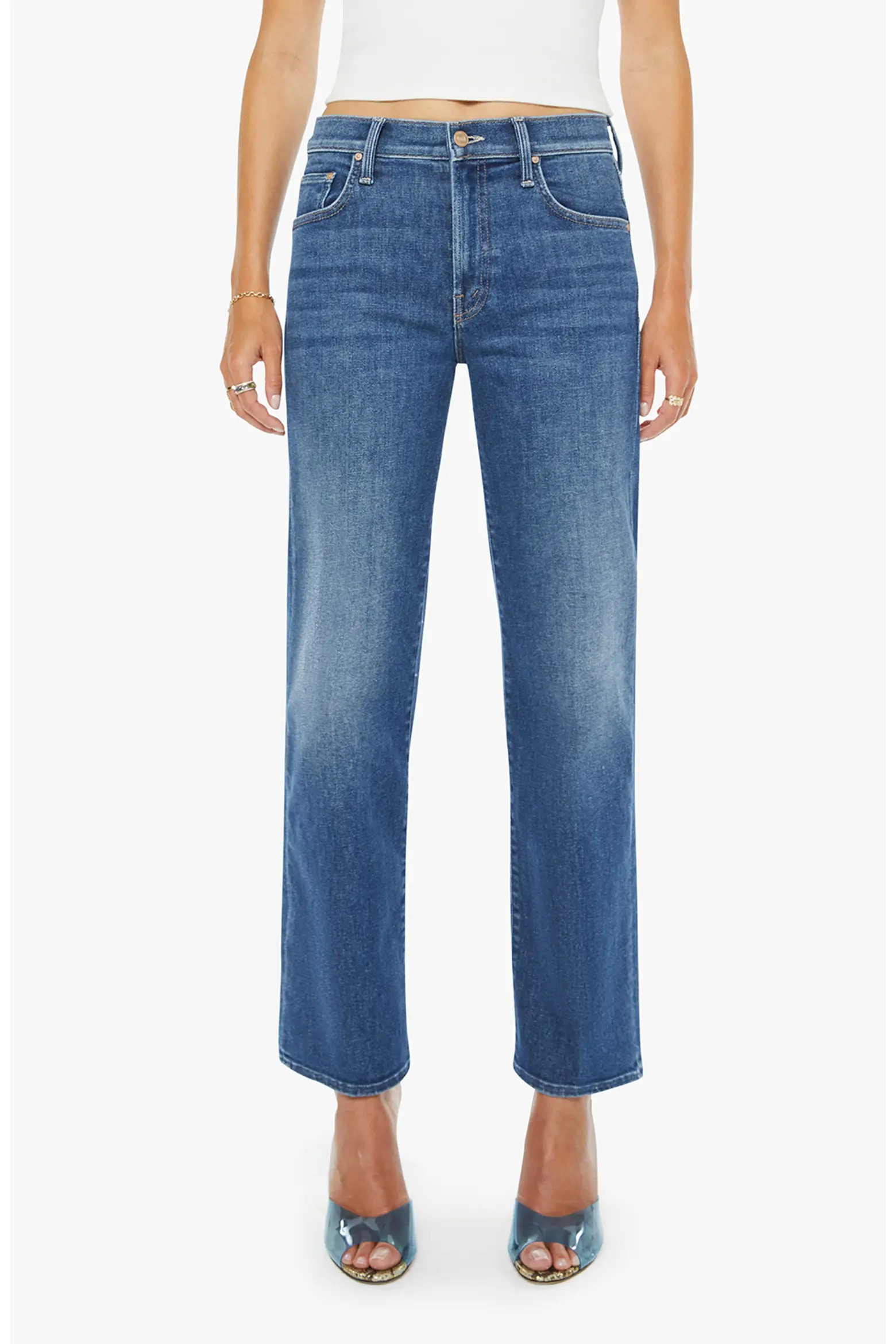 MOTHER The Rambler High Waist Ankle Jeans (Women) | Nordstrom | Nordstrom