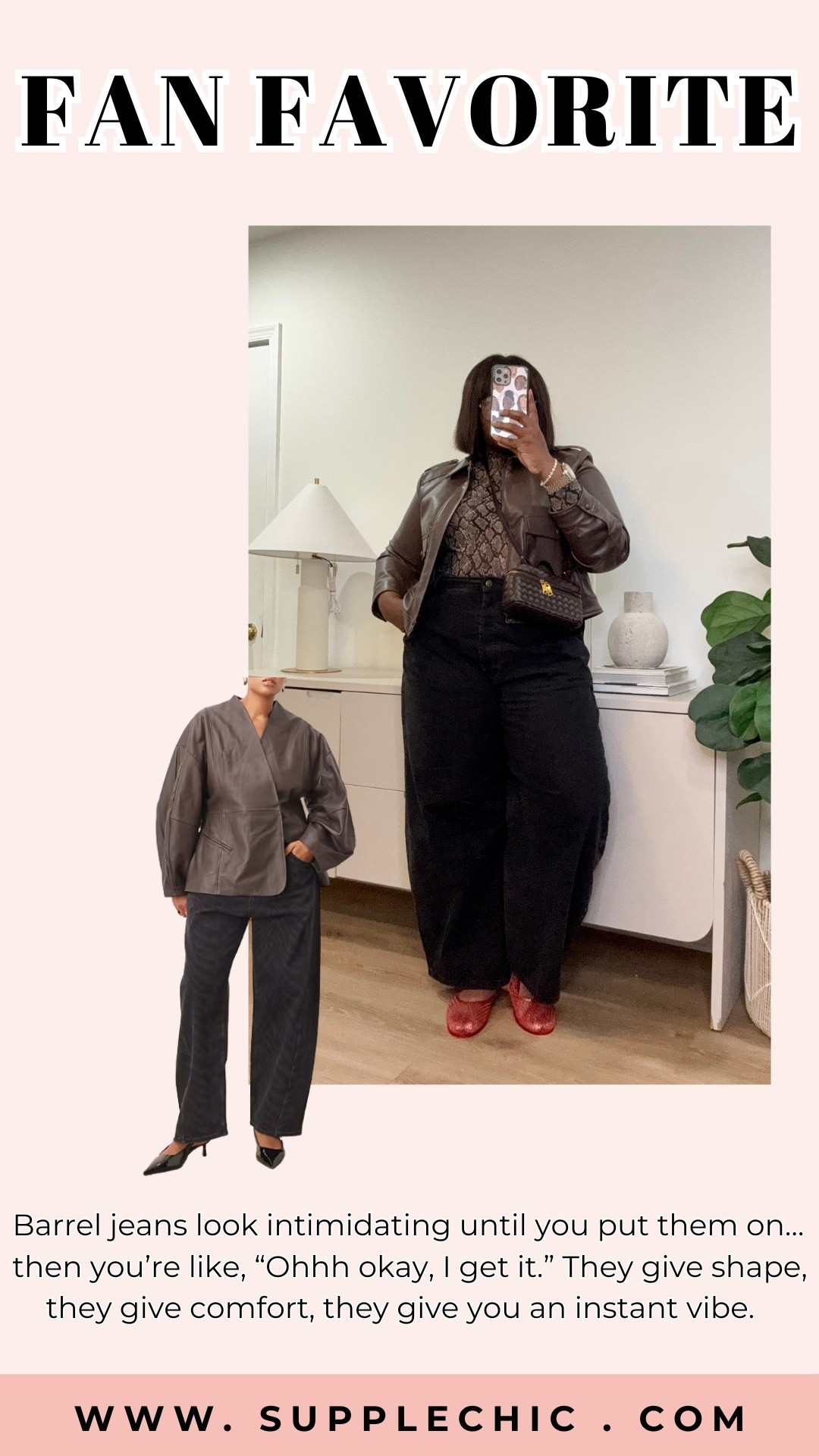 Barrel jeans look intimidating until you put them on… then you’re like, “Ohhh okay, I get it.” They give shape, they give comfort, they give you an instant vibe. #BarrelJeans #FallFashion #OOTD #CasualStyle #EffortlessOutfits

#LTKSeasonal #LTKHoliday #LTKootd