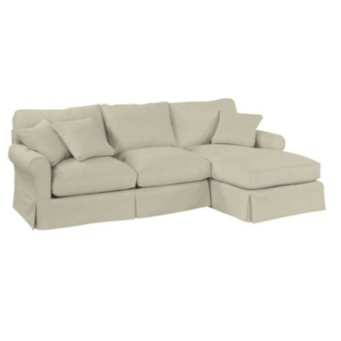 Baldwin 2-Piece Sectional Slipcover Only - Right Arm Chaise & Left Arm Loveseat - Trilby Basketwe... | Ballard Designs, Inc.