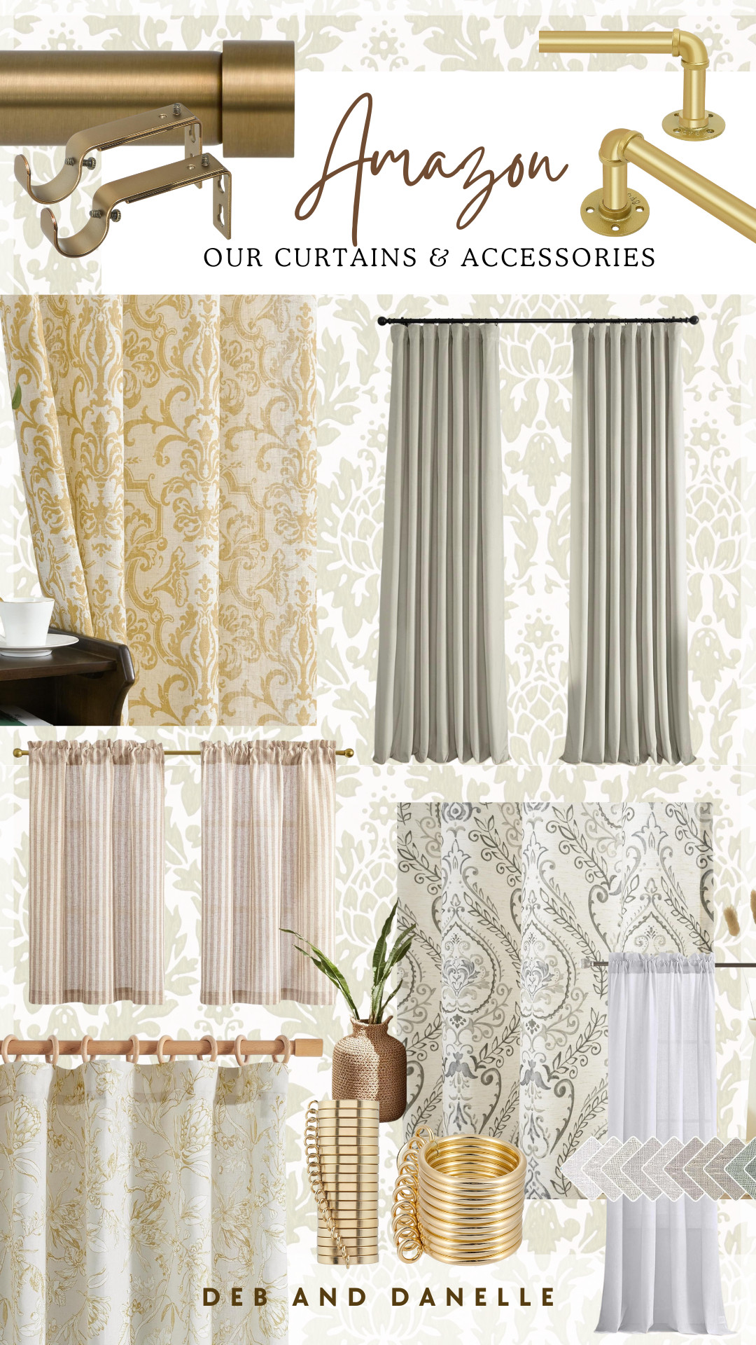 These are our favorite neutral curtains that we use in our home as well as some of the hardware and accessories that we use to hang them.  

 #LTKHome #LTKFindsUnder100