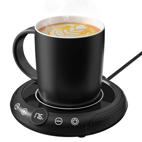 Coffee Mug Warmer with Mug Set - Cup Warmer for Desk Auto Shut Off, Smart Electric Beverage Heater for Coffee, Tea, Water, Milk and Coco, 8 Temperature Settings & 1-12H Timer, Gifts for Coffee Lovers | Amazon (US)