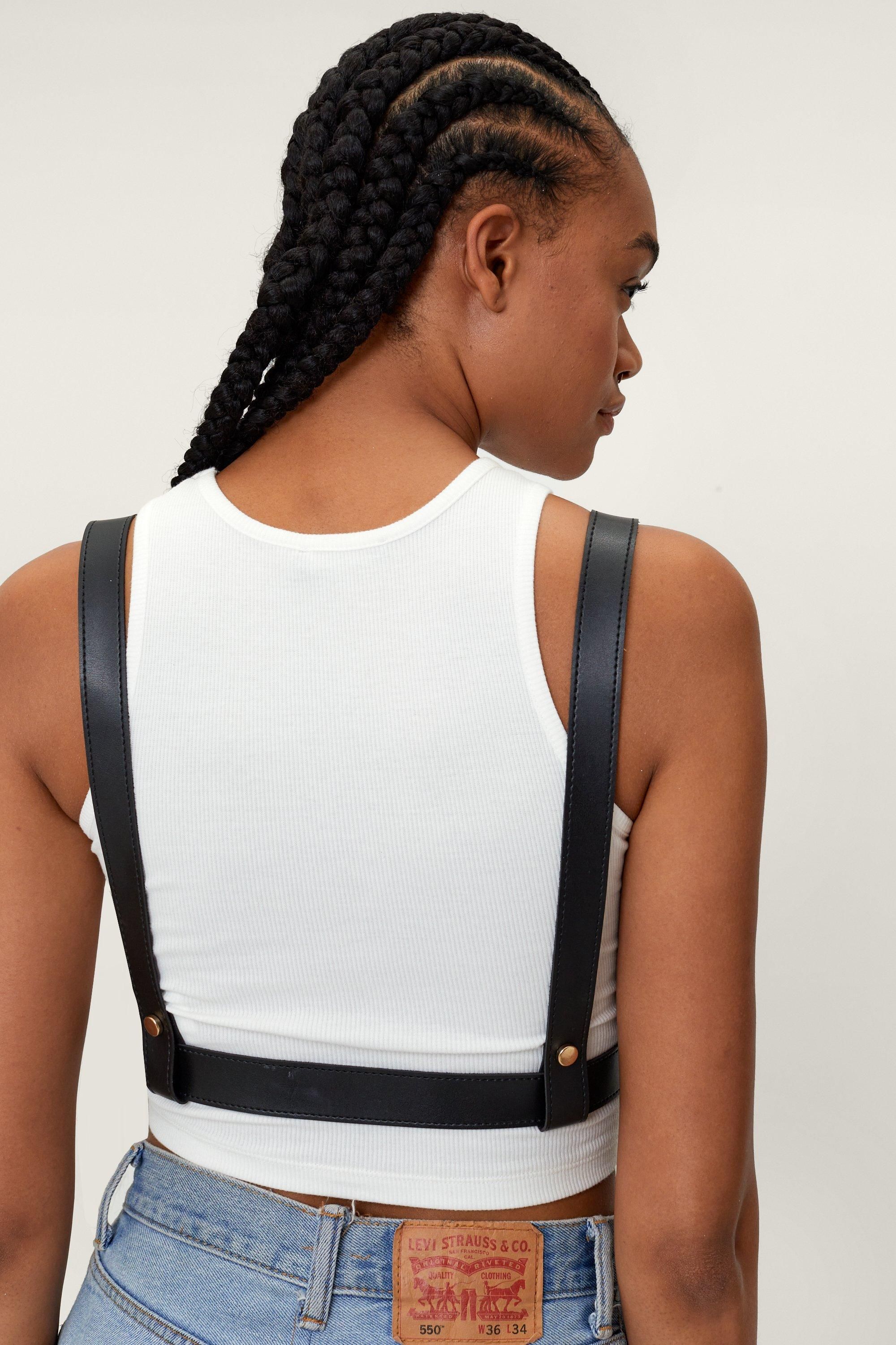 Faux Leather Buckle Harness Belt | Nasty Gal (US)