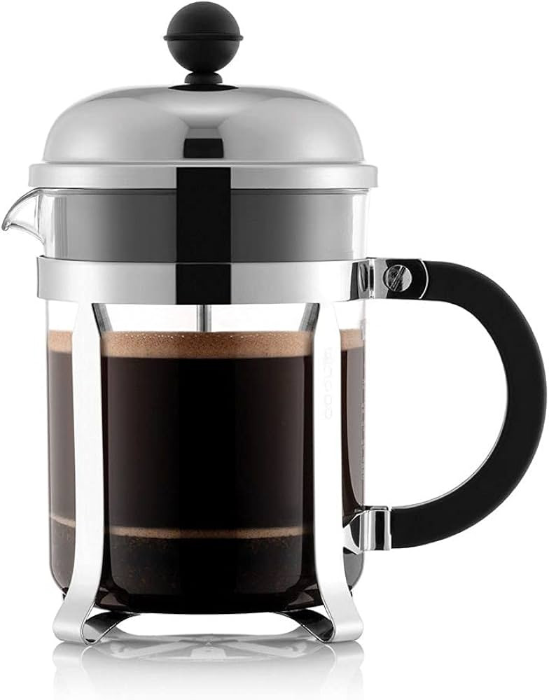 Bodum Chambord French Press Coffee Maker, 17 Ounce, .5 Liter, Chrome | Amazon (US)