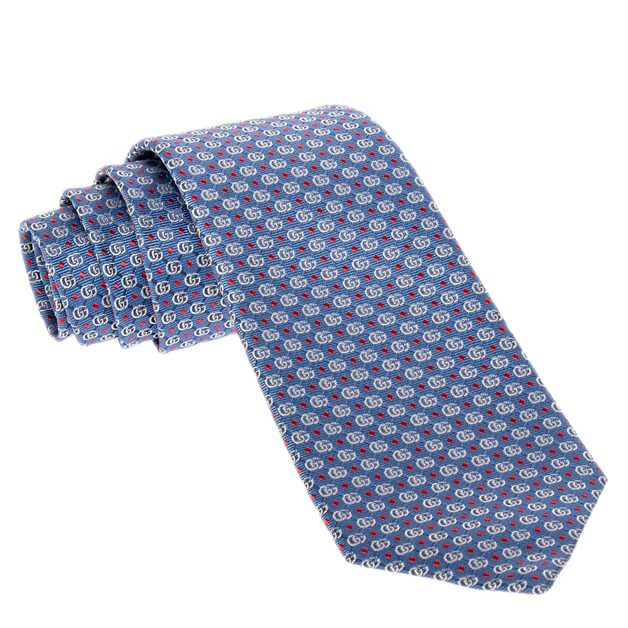 Gucci Double G Jacquard Tie | Overstock