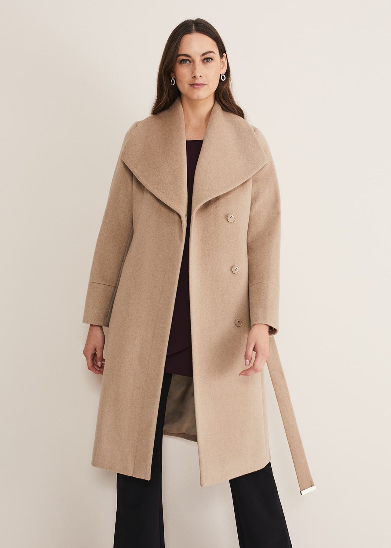 Nicci Belted Wool Coat | Phase Eight (UK)