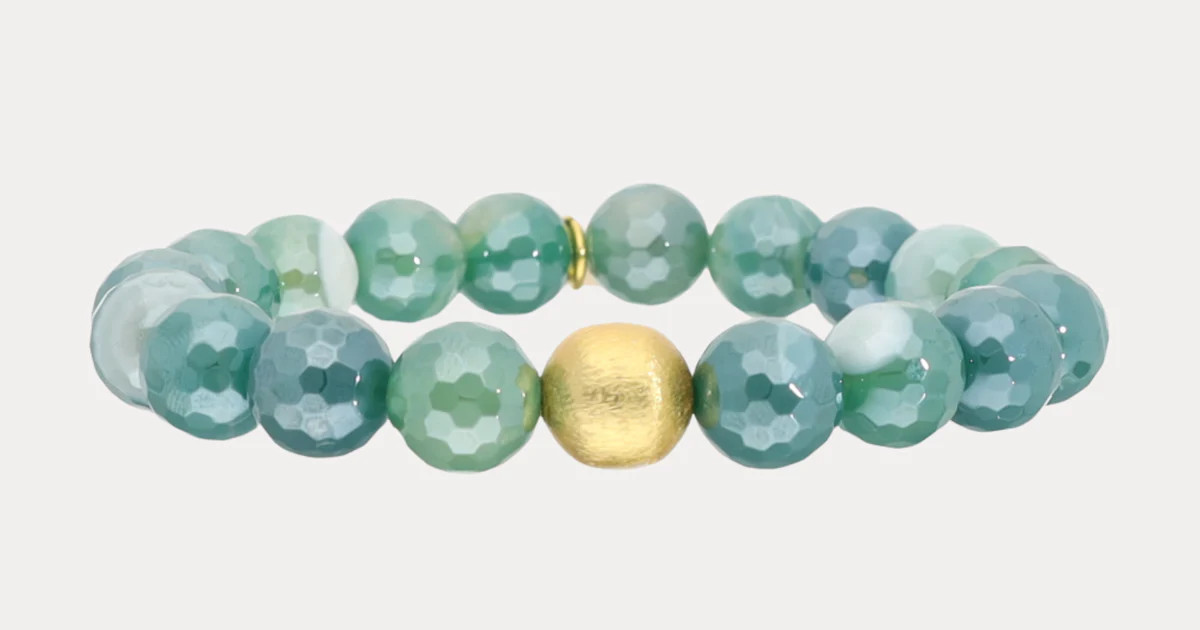 Mélange Beaded Bracelet - Spruce | BuDhaGirl