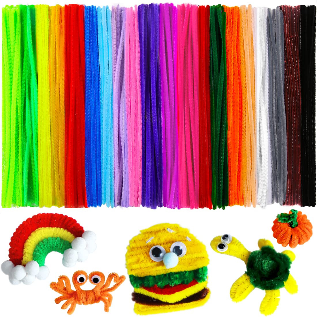 200pcs 20colors, Pipe Cleaners, Chenille Stems, Pipe Cleaners for Flower Making Crafts, Pipe Clea... | Amazon (US)