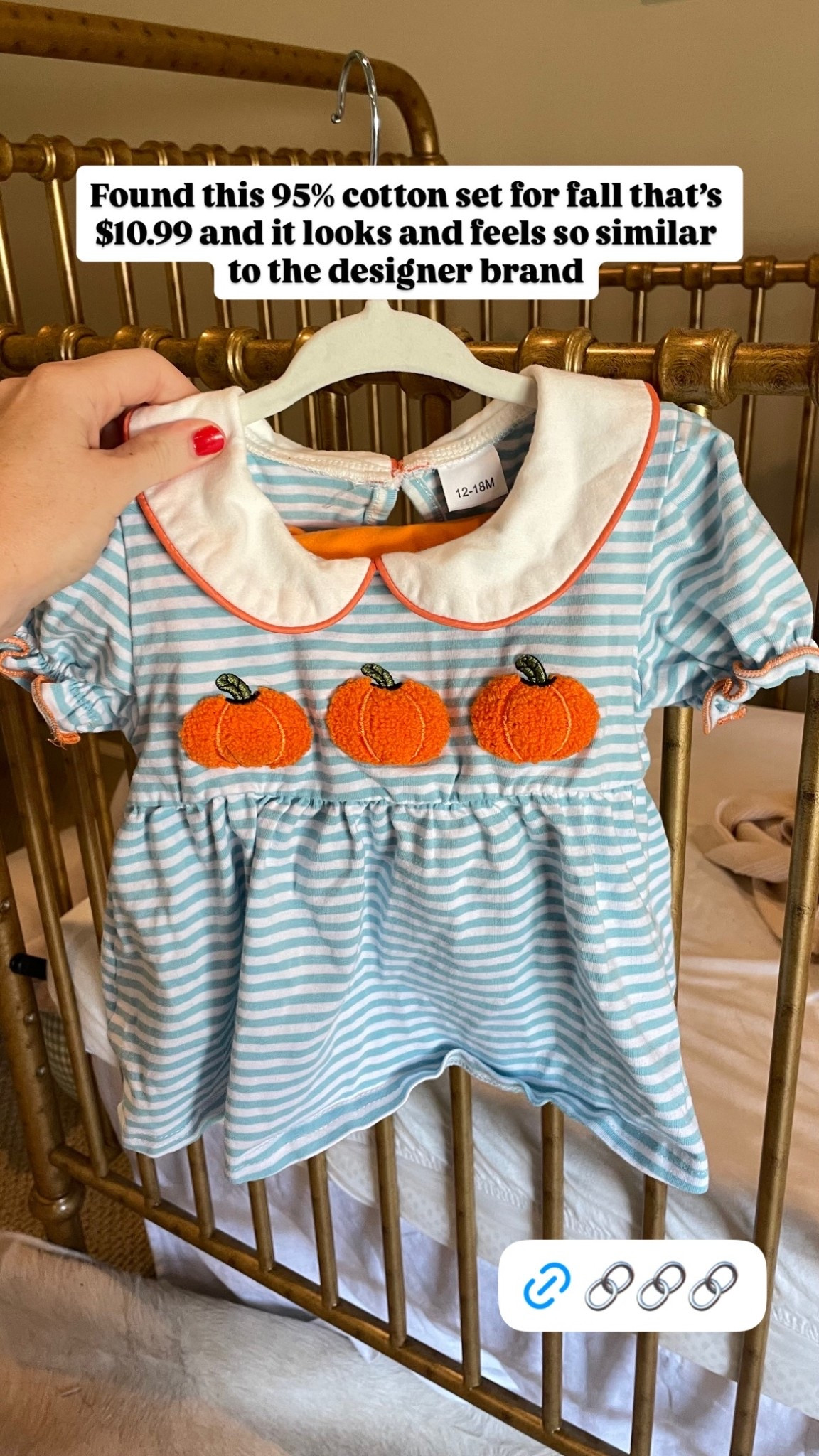 Found this 95% cotton set for fall that’s $10.99 and it looks and feels so similar to the designer brand