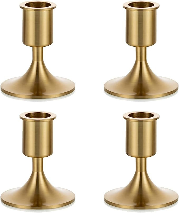 Candlestick Holders Taper Candle Holders, Romadedi Gold Candle Stick Candle Holder for Table Cent... | Amazon (CA)