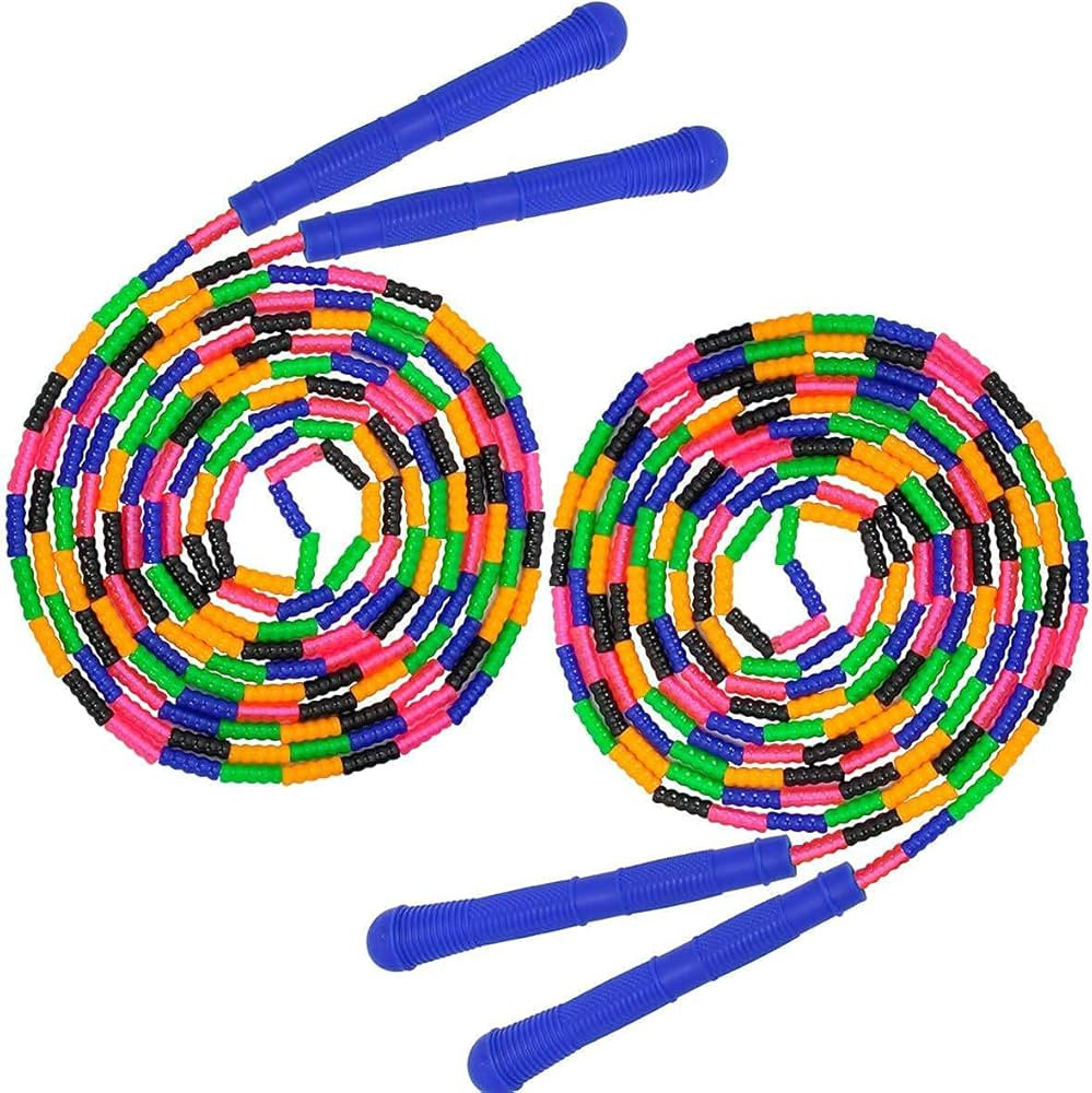 Amazon.com : Coolrunner 16 FT Long Jump Rope(2 PACK), Double Dutch Jump Ropes, Soft Beaded Skippi... | Amazon (US)