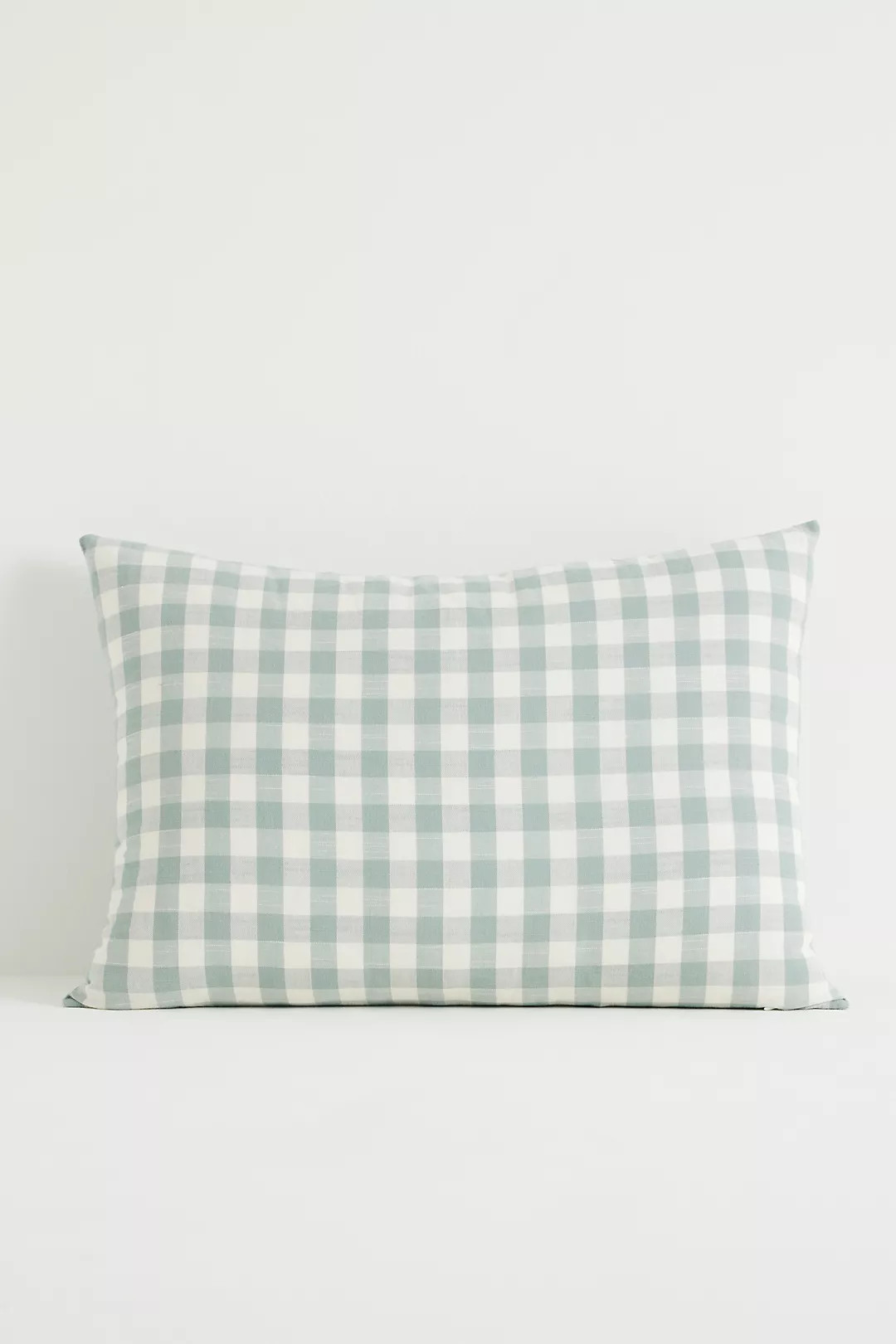 Ana Cotton Gingham Printed Bow Pillow | Anthropologie (US)