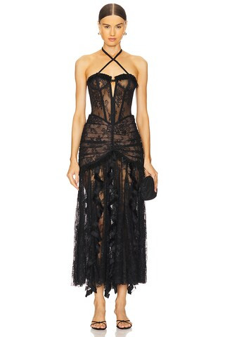 PatBO Moonlight Lace Gown in Black from Revolve.com | Revolve Clothing (Global)