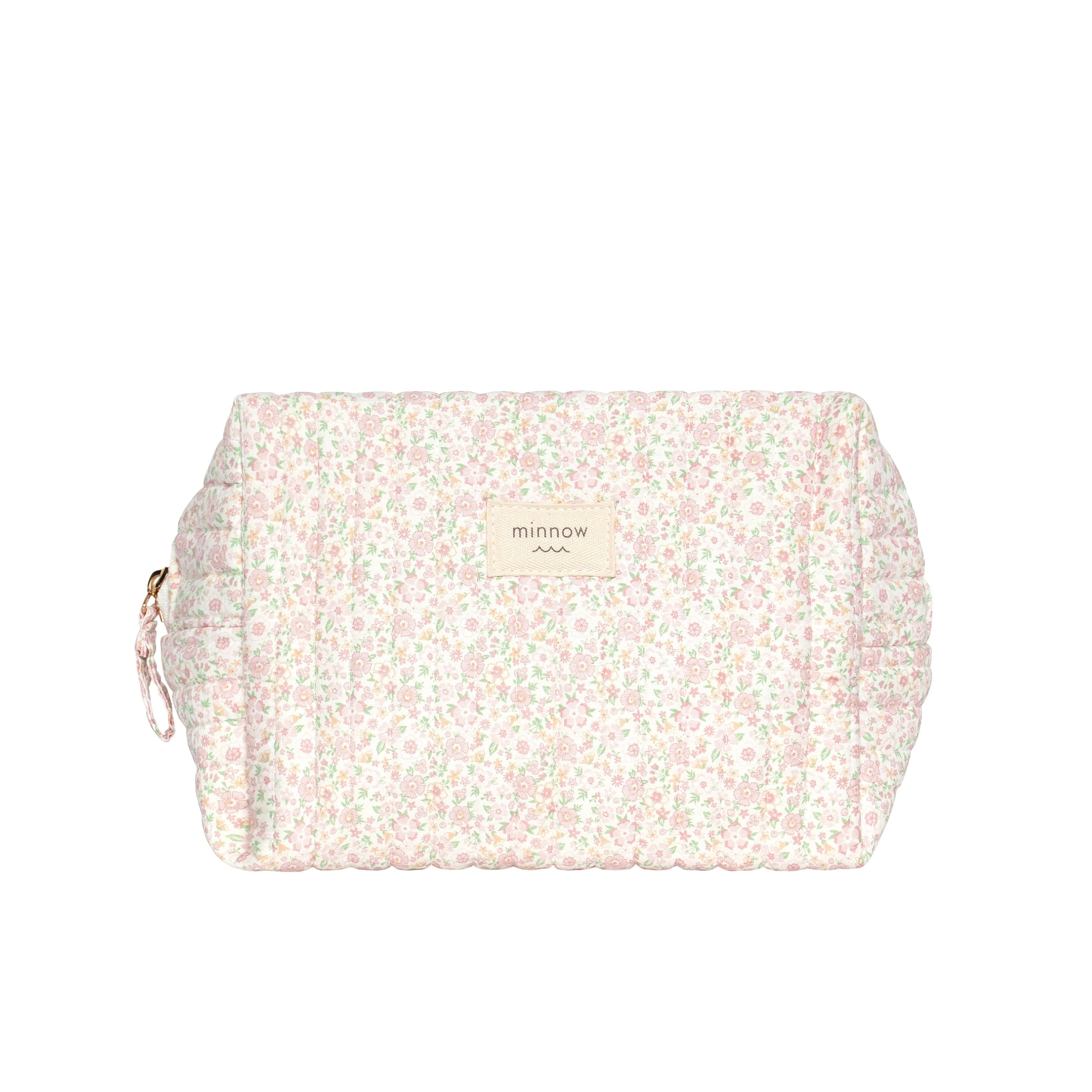 Minnow Antique Floral Interior Coated Travel Pouch | JoJo Mommy