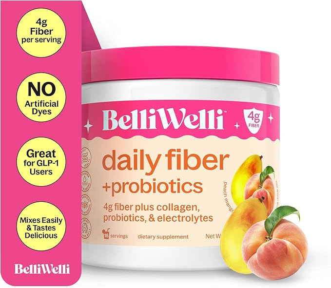 BelliWelli Fiber Supplement for Women & Men – Premium Daily Fiber Powder from Organic Acacia wi... | Amazon (US)