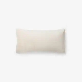 Company Cotton Plush Ivory 14 in. x 30 in. Decorative Throw Pillow Cover | The Home Depot