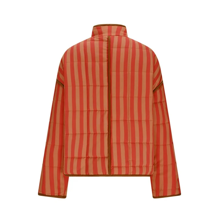 Hvot&aat Women's Casual Vintage Floral Quilted Jacket Lightweight Open Front Cardigan Coats with ... | Walmart (US)