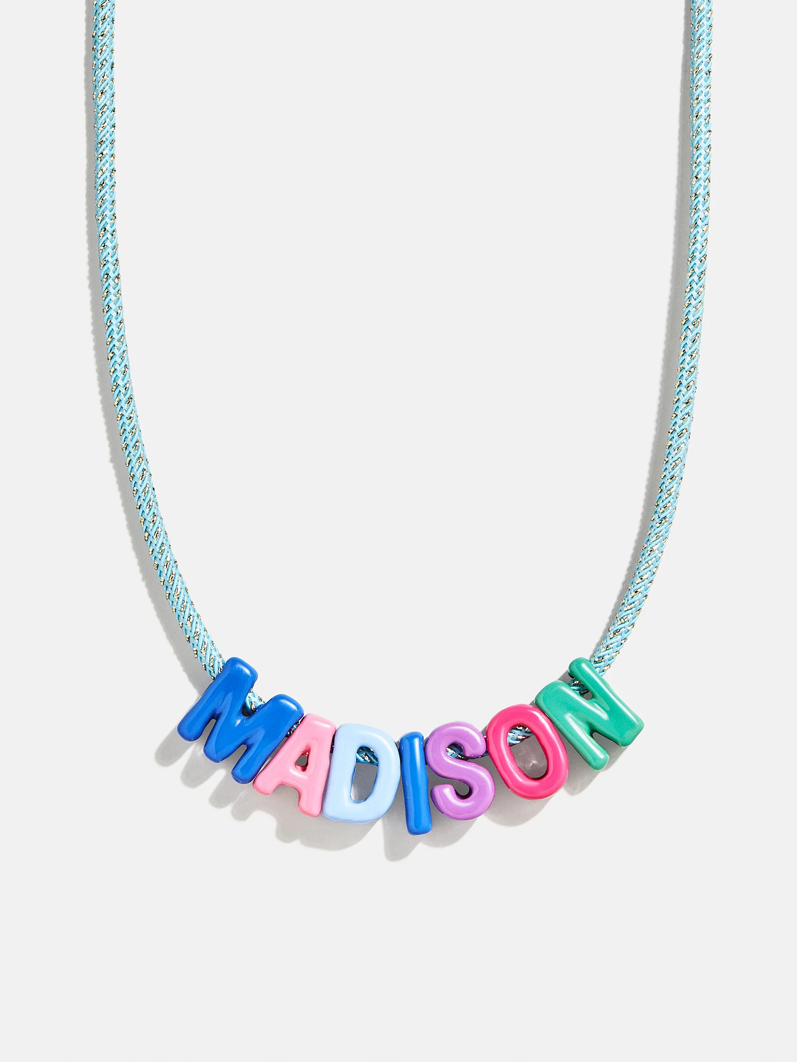 Name Drop Waterproof Kids' Custom Necklace - Turquoise | BaubleBar