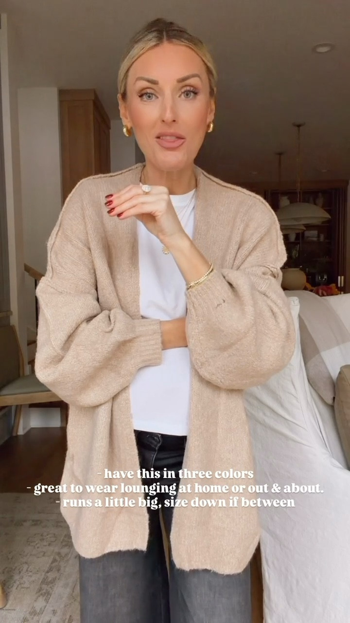This neutral Amazon cardigan is great for loungewear or to wear out & about this fall! I love the oversized fit! Wearing size small. 

Loverly Grey, neutral cardigan, oversized cardigan, Amazon find, Amazon fashion, fall fashion, fall outfit ideas 

#LTKFindsUnder50 #LTKSeasonal #LTKStyleTip