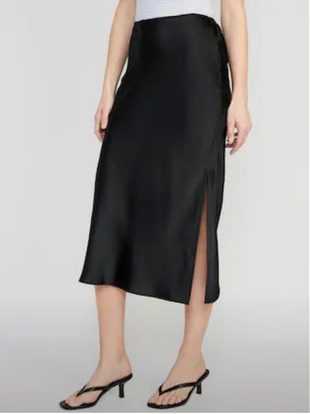 Slip skirt black fall look outfit 27.99 

#LTKworkwear #LTKSale #LTKstyletip