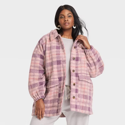 Women's Plaid Shirt Shacket - Universal Thread™ | Target