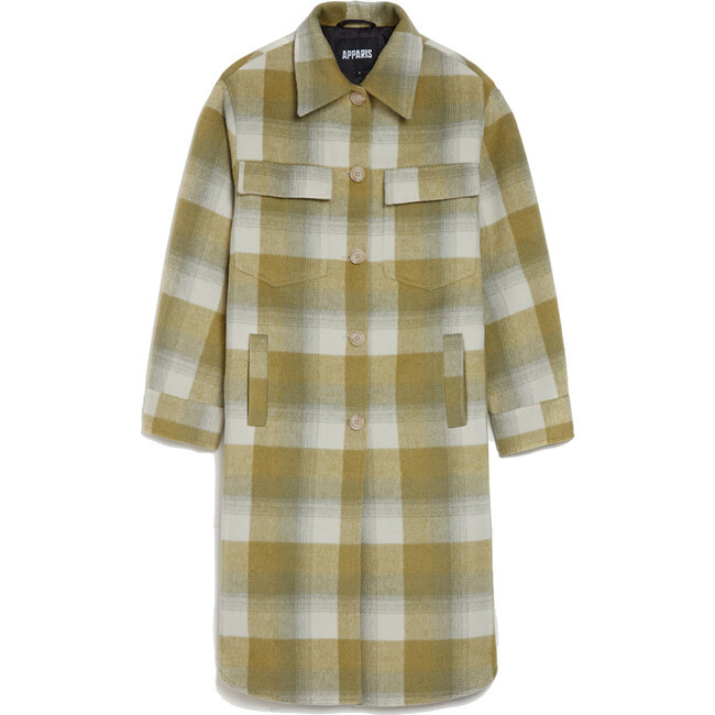 Apparis | Women's Graham Pea (Green Plaid Coat, Size 2X-Small) | Maisonette | Maisonette