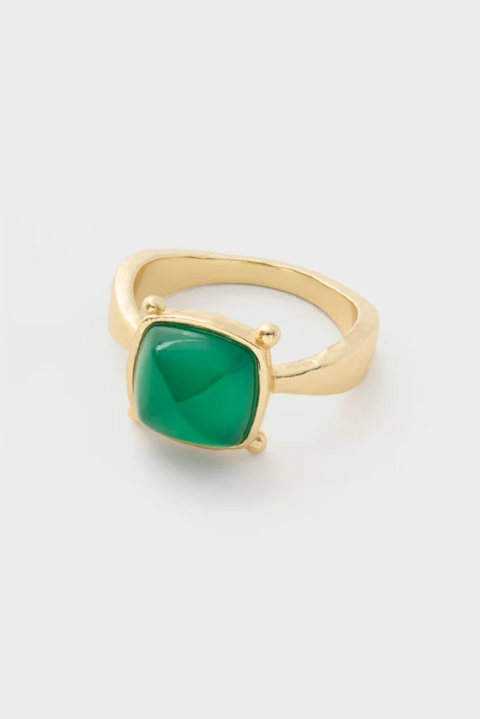 Green Onyx Mystic Eye Gem Ring | Tuckernuck (US)