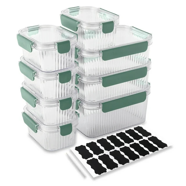 Thyme & Table 18 Piece Food Storage Container Set, Green | Walmart (US)