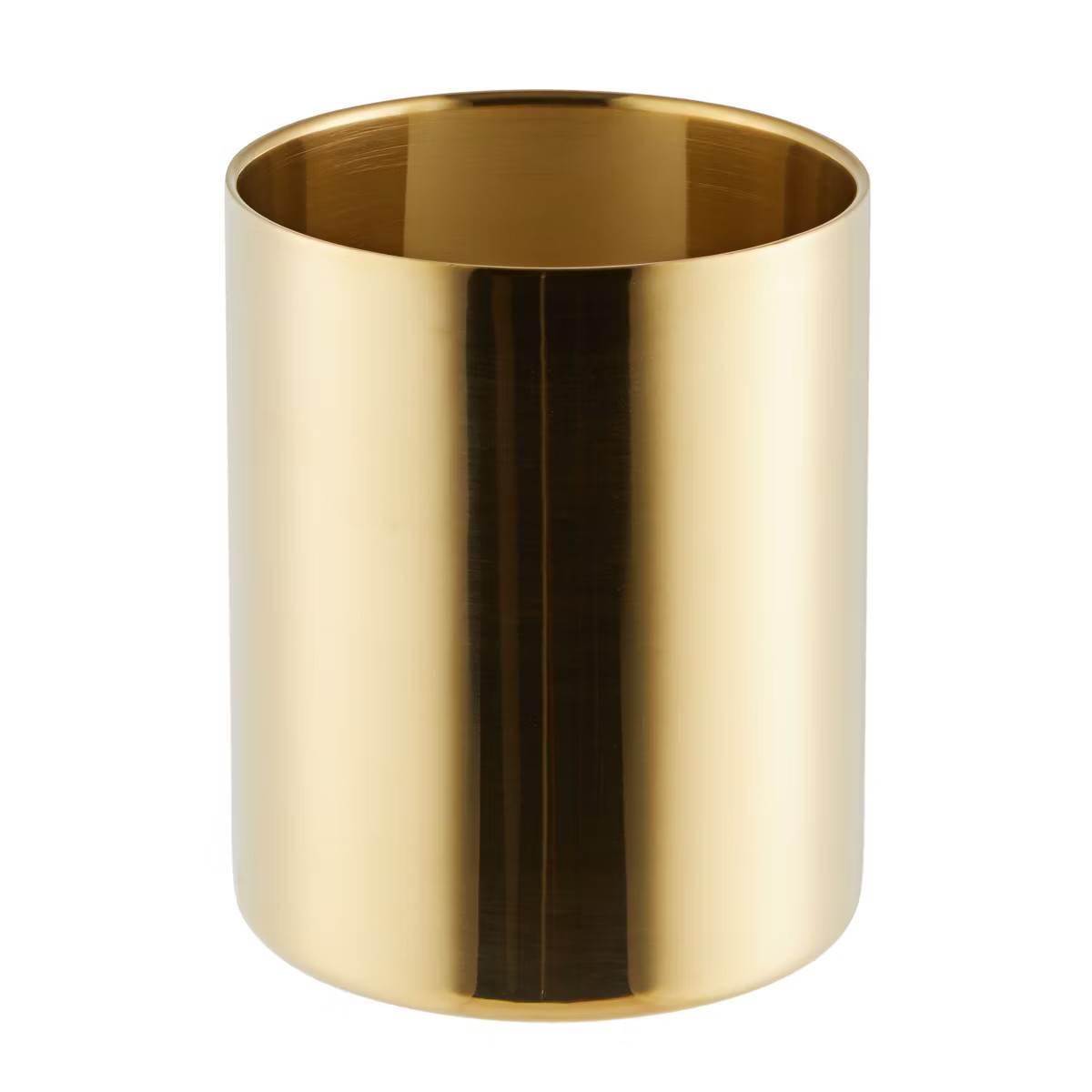 Juvale Gold Pen and Pencil Holder for Desk, Metal Organizer Holder for Makeup Brush (3.2 x 3.9 In... | Target