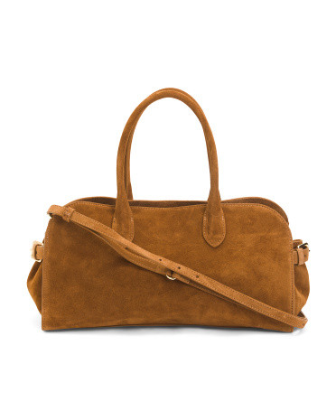 Made In Italy Suede East West Satchel | TJ Maxx