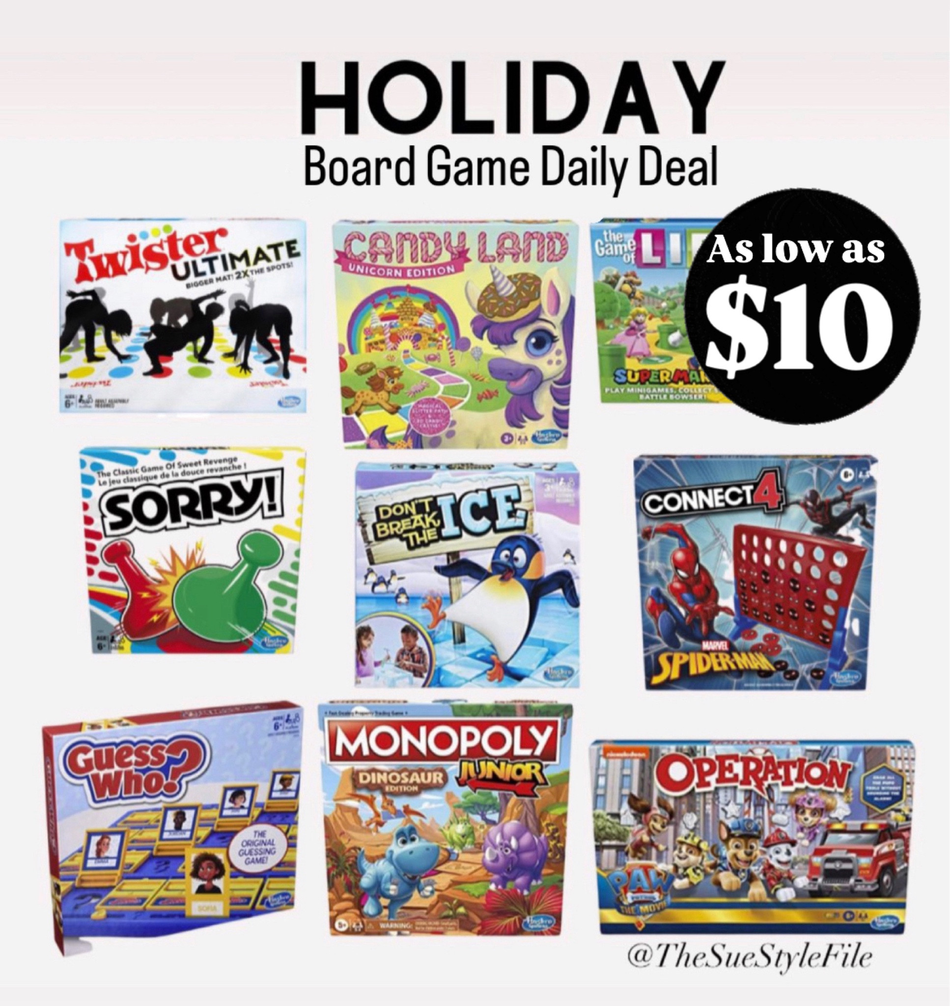 Board games. Gift guide for kids. Favorite things party. Gag gift. 2024 gift guide. Gift guide for dad. Prime day deals. Gift guide for him. Mens fashion. Holiday. Gifting. Dad. Grandpa. Gift guide for her. Gift guide for teens.
White elephant gift guide. 

Comment SHOP below to receive a DM with the link to shop this post on my LTK ⬇ https://liketk.it/4TQHM #ltksalealert #ltkvideo #ltkholiday

#LTKVideo #LTKSaleAlert #LTKHoliday