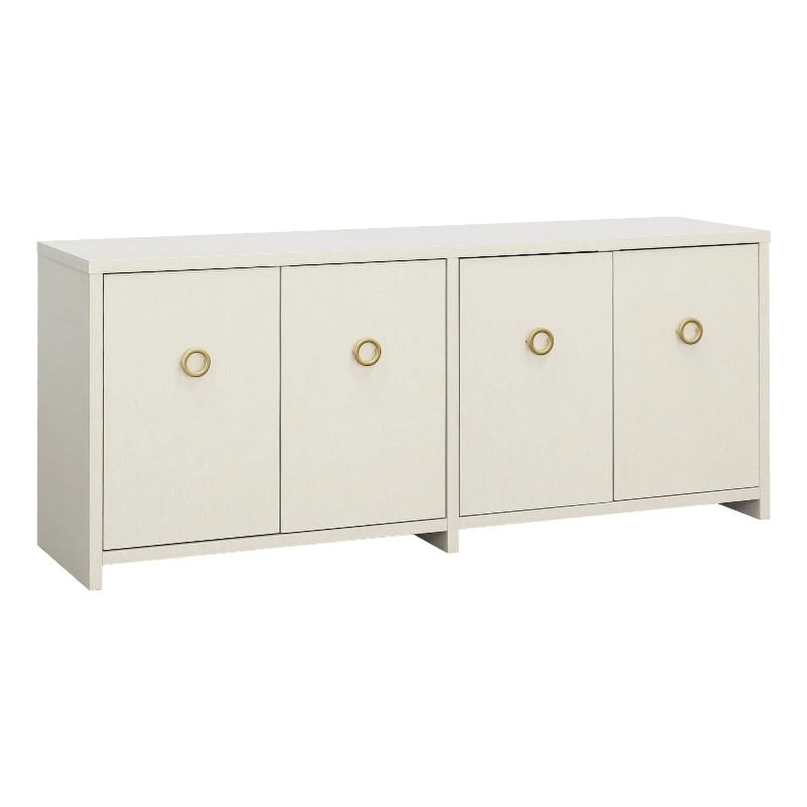 Sauder Dove Linen Off White Grand Coast Engineered Wood Credenza - Walmart.com | Walmart (US)