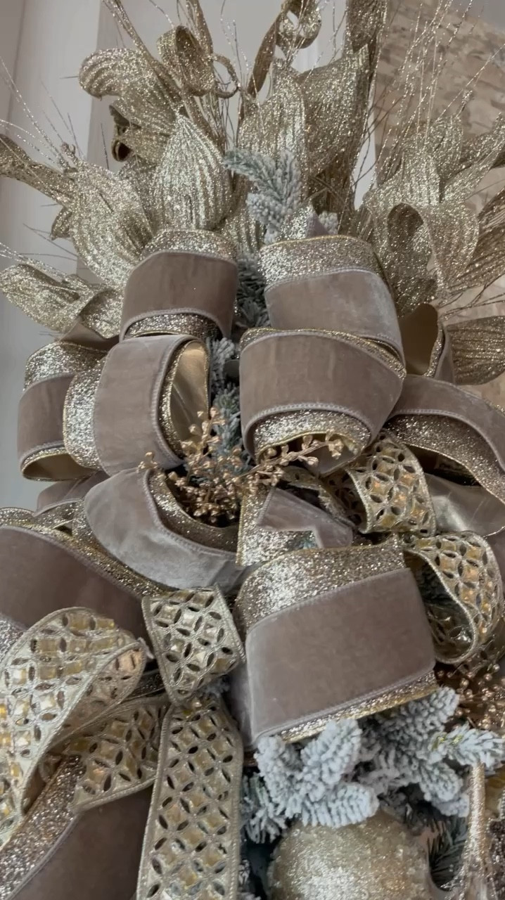 This ribbon is gorgeous and really hard to find, but I found it! And when it runs out, I included products that will give you a very similar look. Feel free to reach out if you need help with  styling. 

Here’s my thoughts related to the audio: If you’re thinking about trying something new, go for it! It’s natural to feel unsure or like an imposter at first, but don’t let that stop you. Pursuing what makes you happy is worth the effort. Remember, the joy and satisfaction you find in doing what you love far outweigh the doubts. So, take that first step, and keep going—you might just discover something life changing! 
.
.
.
.
.
#glamchristmas #glamdecor #doitanyway #holdmyeggnog #christmastreedesigner #christmasinspo #christmastreeinspo #christmasinspiration #christmastreeribbon #wiredribbon #ribbontutorial #christmasvideos #christmasdecorations #christmastree2024 #blingchristmas #ltkchristmas #christmasinjuly #christmasallyearlong#LTKVideo 

#LTKSeasonal #LTKStyleTip #LTKHome