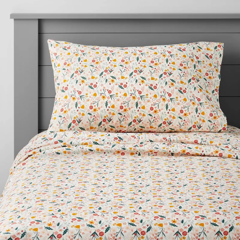 Twin In the Garden Cotton Sheet Set - Pillowfort™ | Target