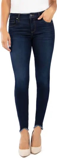 Donna Curved Hem Ankle Skinny Jeans | Nordstrom