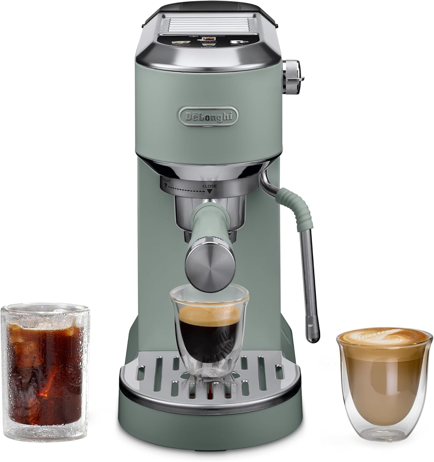 De'Longhi Dedica Duo Compact Espresso Machine - Cold Brew Coffee Maker with Milk Frother Wand- fo... | Amazon (US)