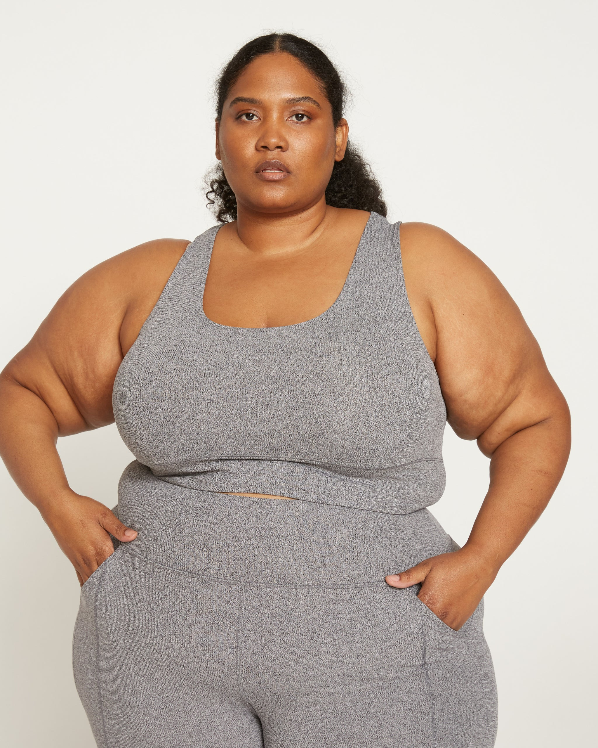 Spot Me Textured Tank Top - Grey Marl | Universal Standard