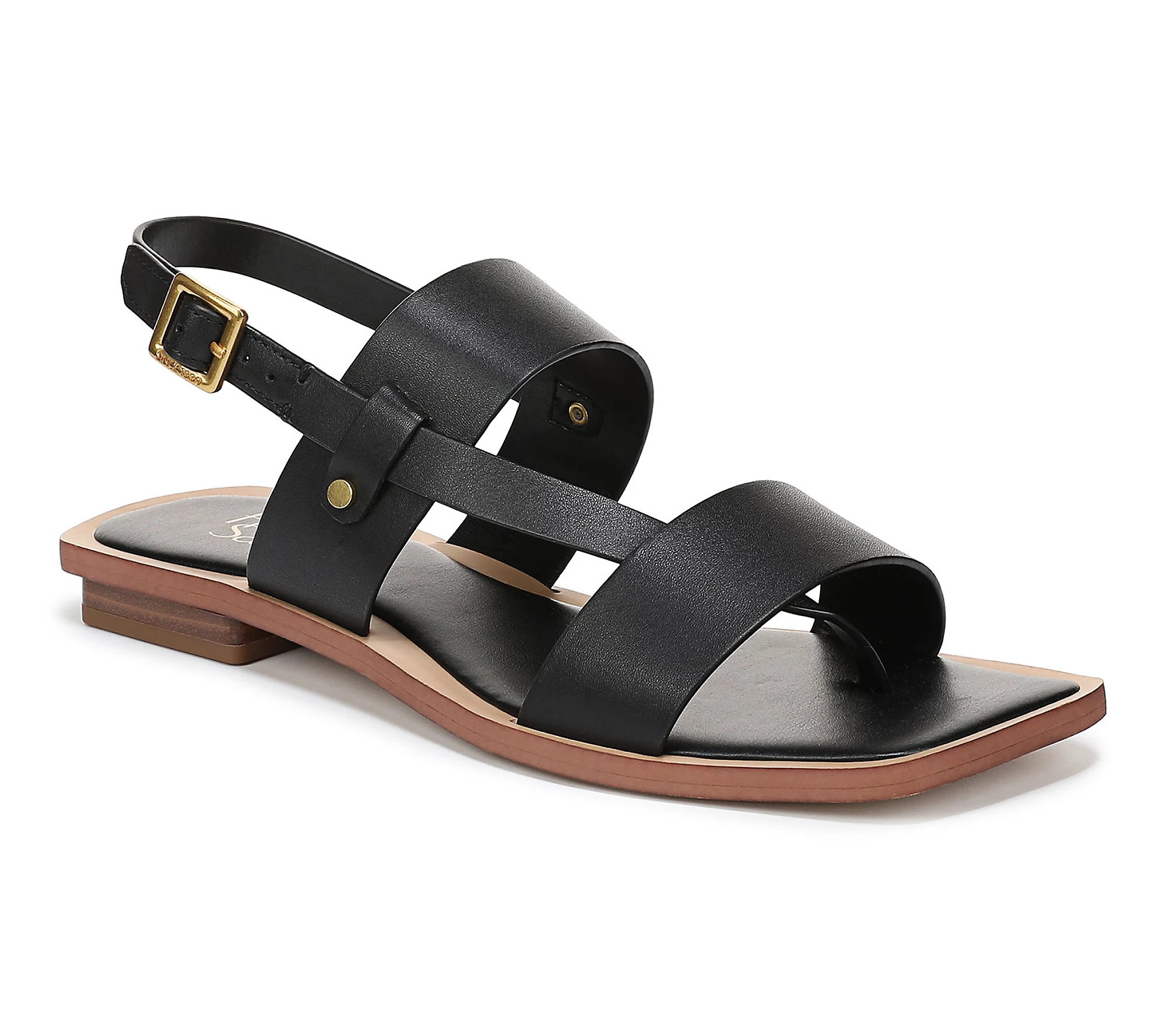 Franco Sarto Leather Slingback Sandals - Enrica | QVC