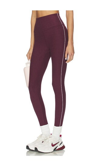 Beyond Yoga Spacedye Ready Midi Legging in Burgundy. - size L | Revolve Clothing (Global)