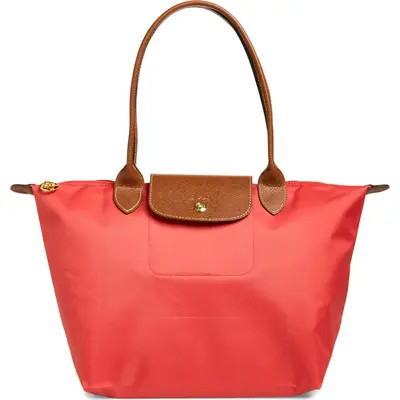 Longchamp Medium Le Pliage Nylon Shoulder Tote in Steel at Nordstrom | Nordstrom