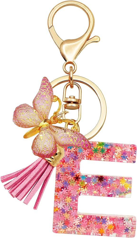 TTYY Initial Letter Keychain for Women Gift for Young Teenage Girl Gifts for Christmas to Mom Dau... | Amazon (US)