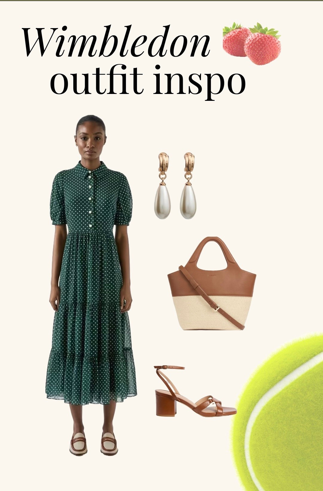 The perfect outfit for Wimbledon (whether you’re attending or not) - the Rumi Pine Grove & Birch Pindot Relaxed Tiered Dress is such a ladylike style, so too the pearl drop earrings, tan leather / canvas bag and tan leather sandals - all new arrivals at LK Bennett London! Don’t forget to use my 15% discount code on full price styles: REBECCALIPKINAUTHOR15 

#LTKdresses #LTKsummer #LTKuk