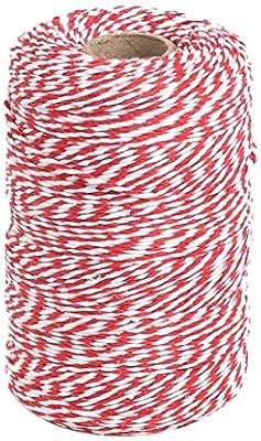 656 Feet Red and White Twine,Valentine Gift Twine String,Cotton Baker's Twine Cotton Cord Crafts ... | Amazon (US)